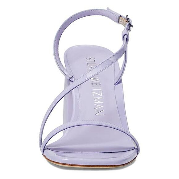 Stuart Weitzman Womens Soiree 85 Block Heeled Sandal US 9.5 B Purple Leather NIB - Picture 2 of 14